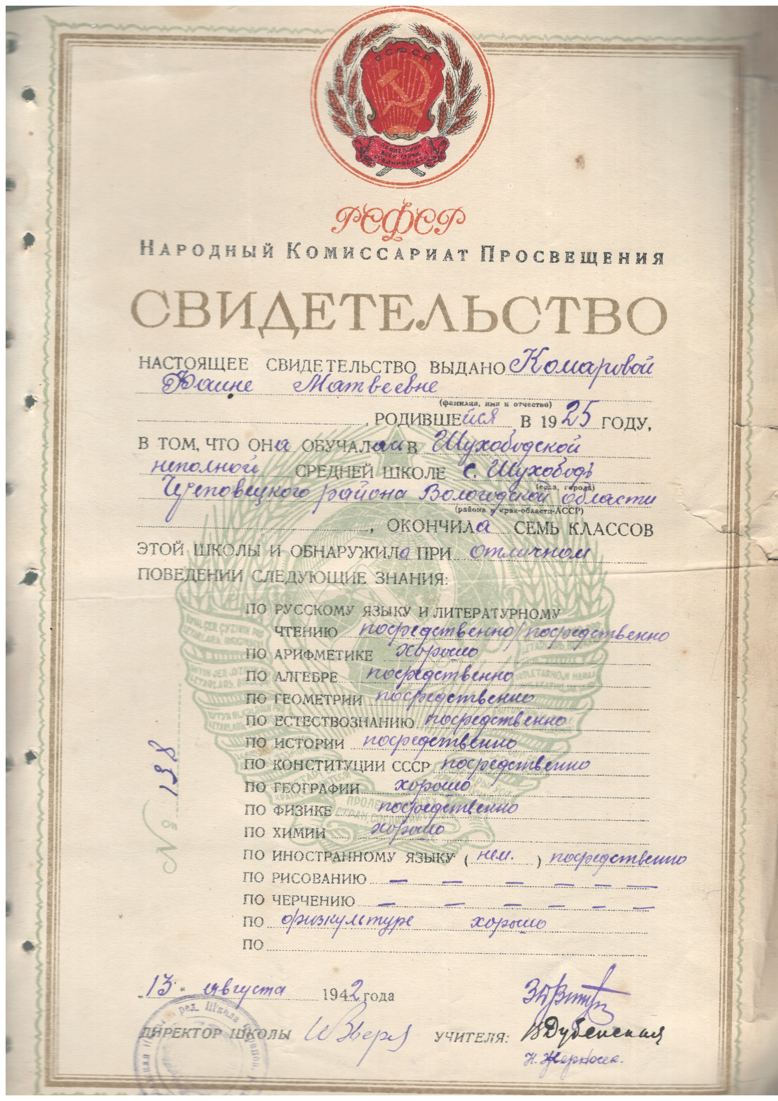 МКУ МАСПД. Ф.100. Оп.3-л. Д.156-а. Л.66.